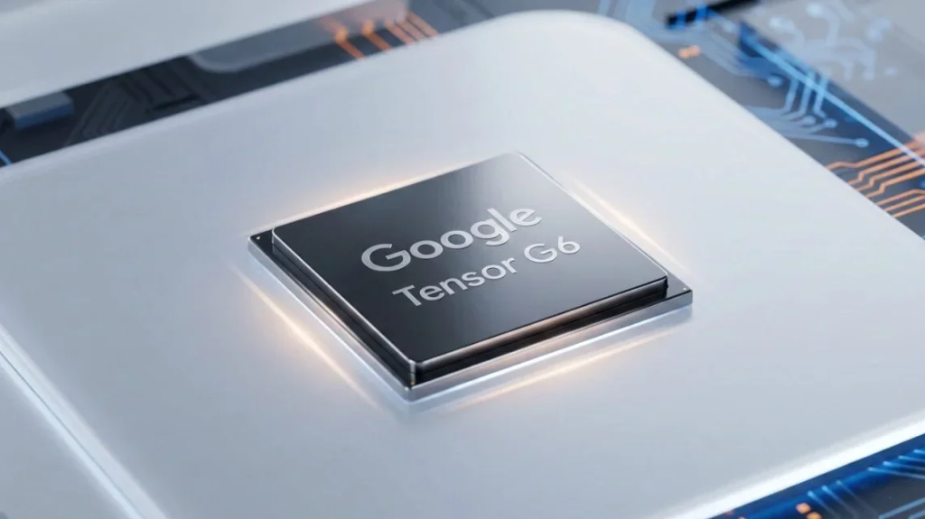 Google Tensor G6 Chip Render